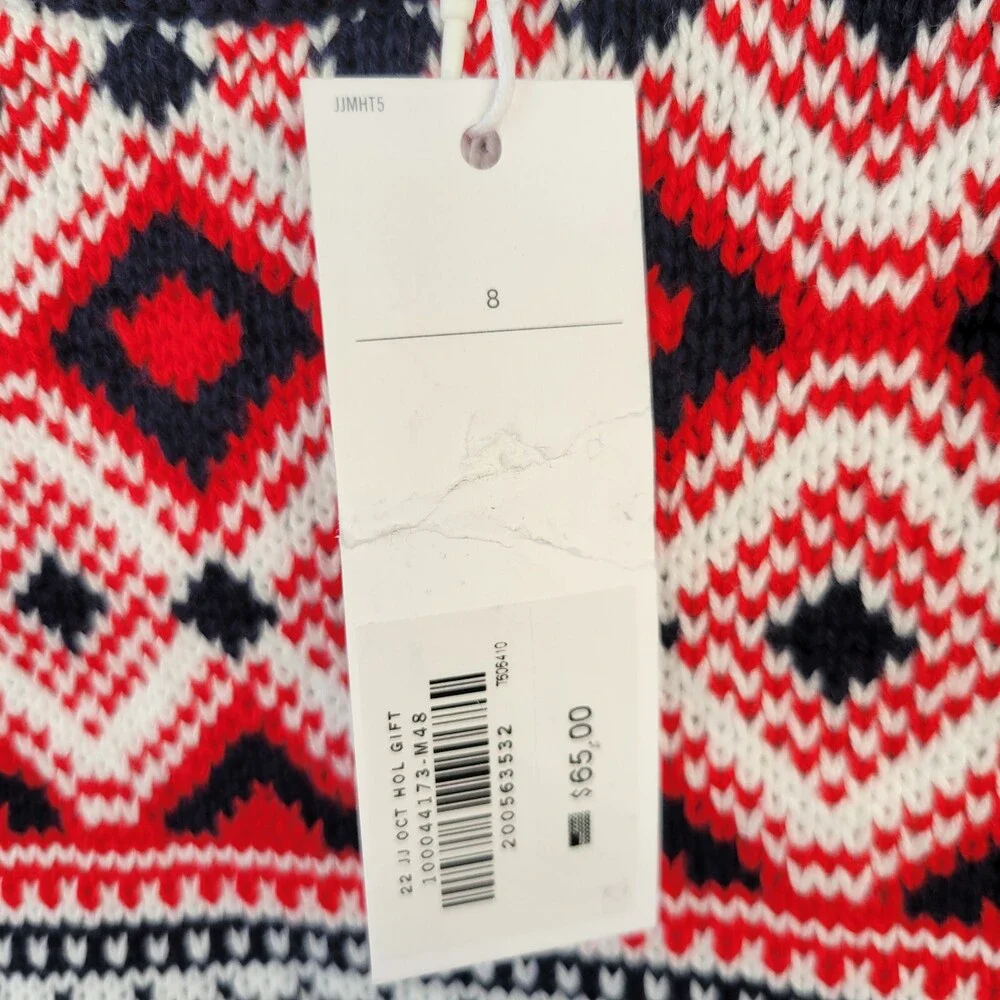 Janie & Jack Fair Isle Knit Winter Holiday Christmas boys Sweater  Size 8